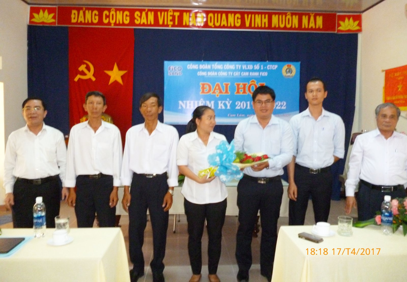 Đại hội Công đoàn nhiệm kỳ 2017 - 2022 Công ty cát Cam Ranh FiCO